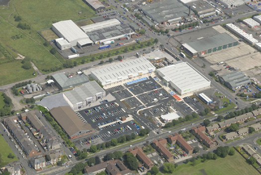 Retail Park Aerial